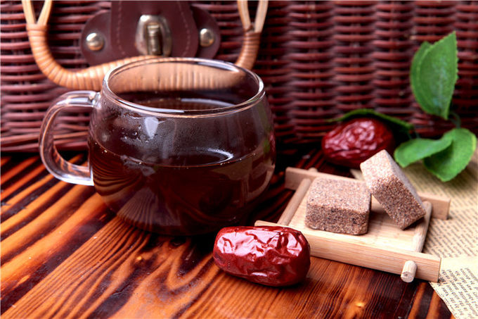 ろばの皮のゼラチンが付いている食餌療法の固体飲み物レディース赤の日付の茶