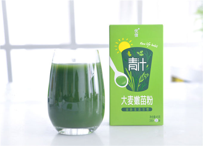 おいしい健康の緑ジュースのAojiruの緑のオオムギの粉3gx15は詰まります